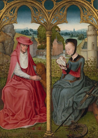 Saint Jerome and Saint Catherine by Unbekannt Unbekannt